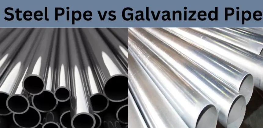 black pipe vs galvanized pipe